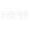 Z-Lite Lauren Vanity, 4-Light, 30.5 In.W x 6.5 In.L x 8.5 In.H, Matte Black/Clear 819-4V-MB - alternate 3